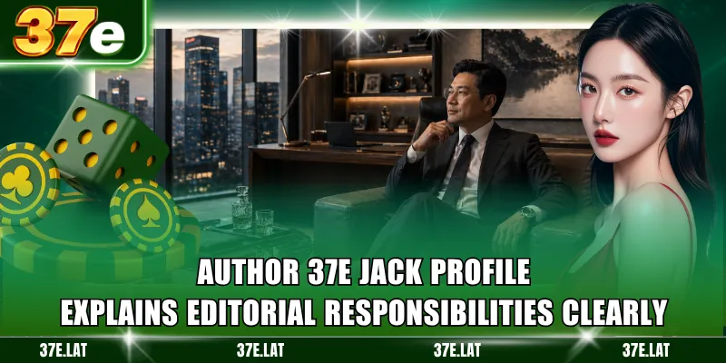 Author 37e jack profile explains editorial responsibilities clearly