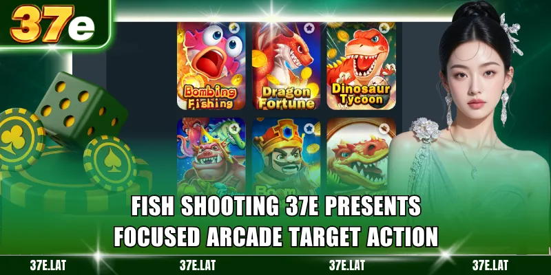Fish shooting 37e presents focused arcade target action